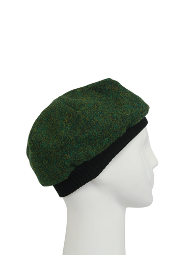Harris Tweed Beret - 352 (Black)