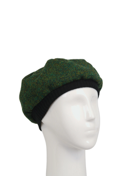 Harris Tweed Beret - 352 (Black)