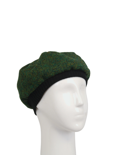 Harris Tweed Beret - 352 (Black)