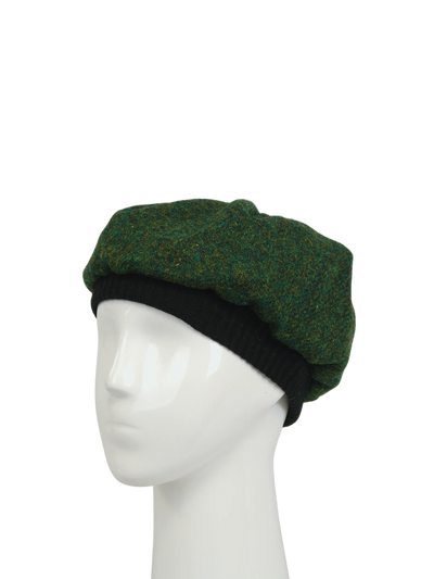 Harris Tweed Beret - 352 (Black)