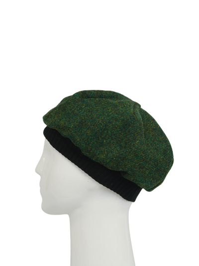 Harris Tweed Beret - 352 (Black)