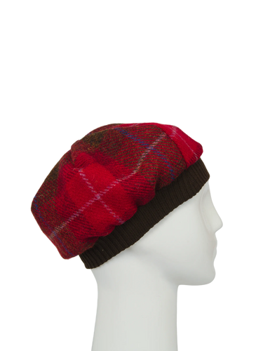 Harris Tweed Beret - A001 (Brown)