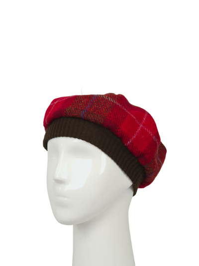 Harris Tweed Beret - A001 (Brown)