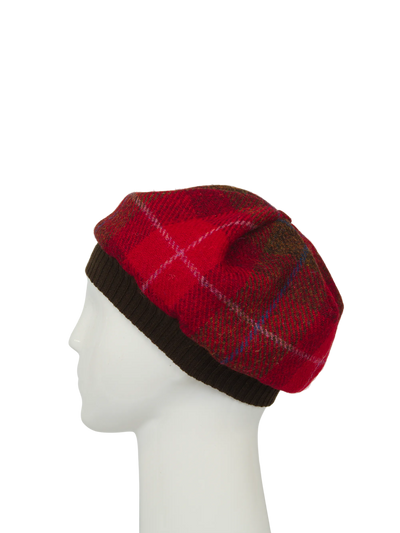 Harris Tweed Beret - A001 (Brown)