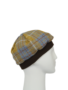 Harris Tweed Beret - A0102 (Brown)