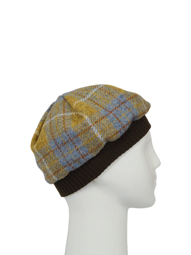 Harris Tweed Beret - A0102 (Brown)
