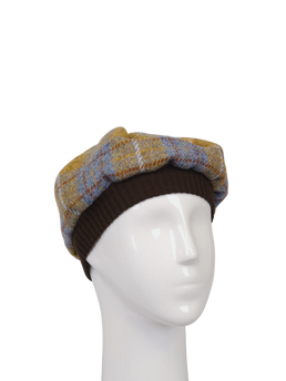 Harris Tweed Beret - A0102 (Brown)