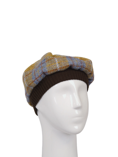 Harris Tweed Beret - A0102 (Brown)