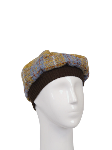 Harris Tweed Beret - A0102 (Brown)