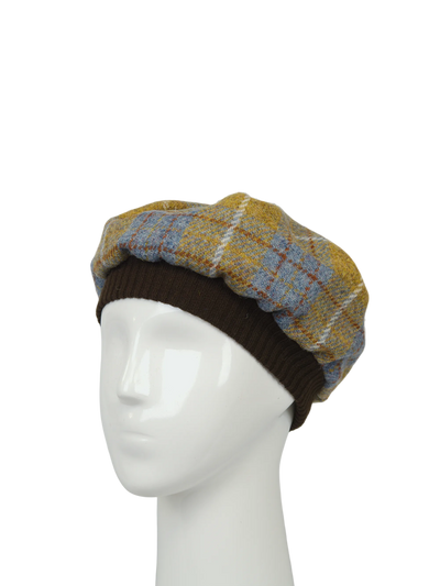 Harris Tweed Beret - A0102 (Brown)