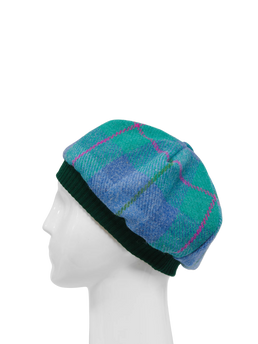 Harris Tweed Beret - A0122 (Green)