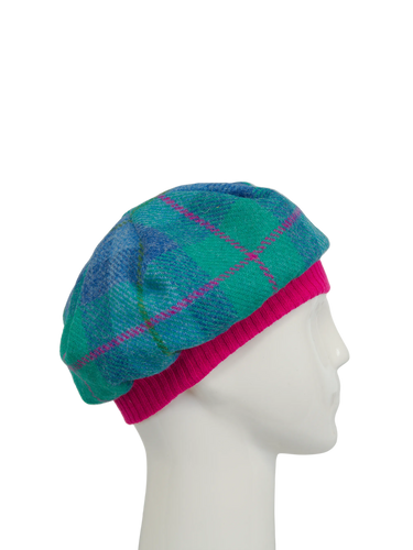 Harris Tweed Beret - A0122 (Pink)