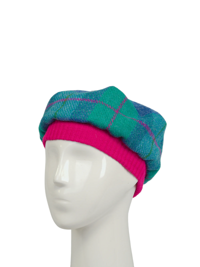 Harris Tweed Beret - A0122 (Pink)