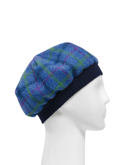 Harris Tweed Beret - A0156 (Navy)