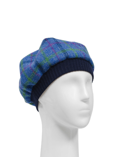 Harris Tweed Beret - A0156 (Navy)