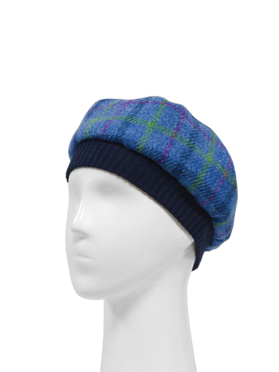 Harris Tweed Beret - A0156 (Navy)