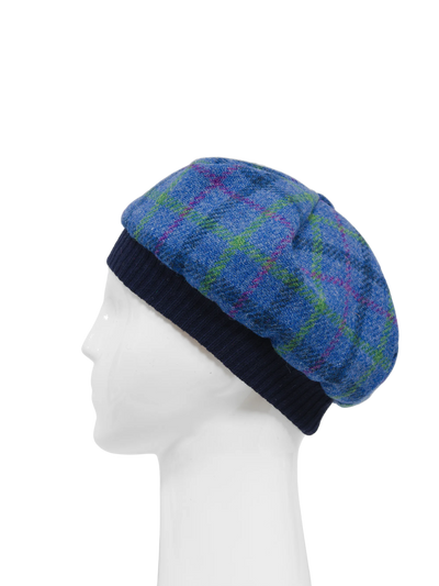 Harris Tweed Beret - A0156 (Navy)