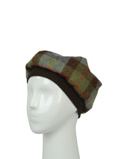 Harris Tweed Beret - A017 (Brown)