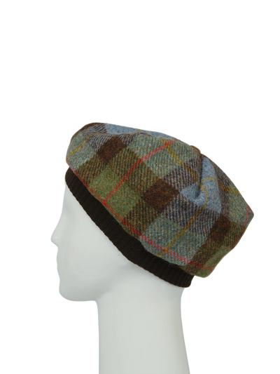 Harris Tweed Beret - A017 (Brown)