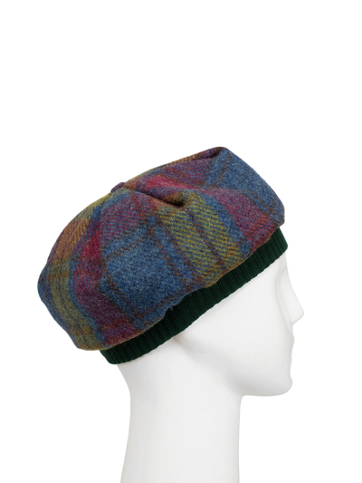 Harris Tweed Beret - A0195 (Green)