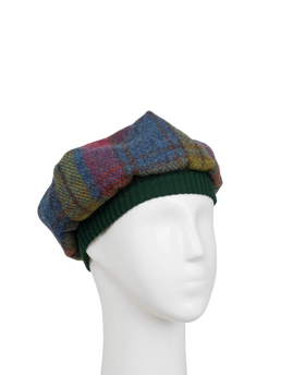 Harris Tweed Beret - A0195 (Green)