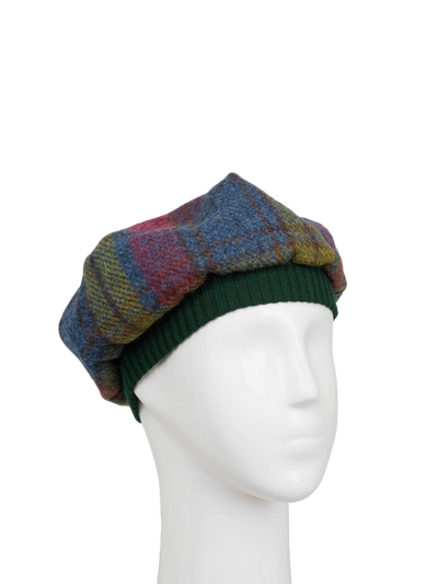 Harris Tweed Beret - A0195 (Green)