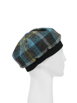Harris Tweed Beret - A0204 (Black)