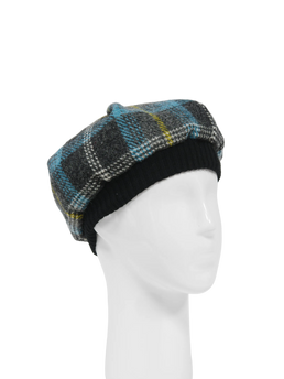Harris Tweed Beret - A0204 (Black)