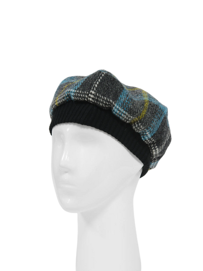 Harris Tweed Beret - A0204 (Black)