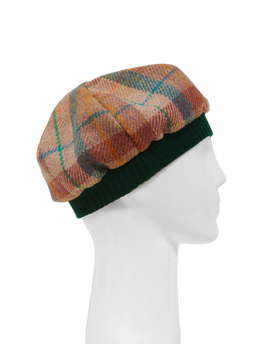 Harris Tweed Beret - A0220 (Green)