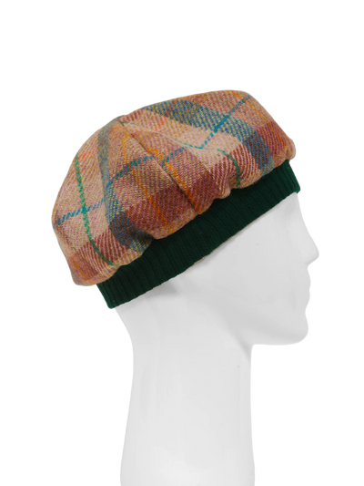 Harris Tweed Beret - A0220 (Green)
