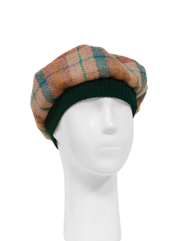 Harris Tweed Beret - A0220 (Green)