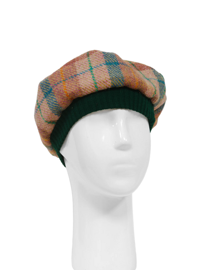 Harris Tweed Beret - A0220 (Green)