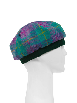 Harris Tweed Beret - A0222 (Green)