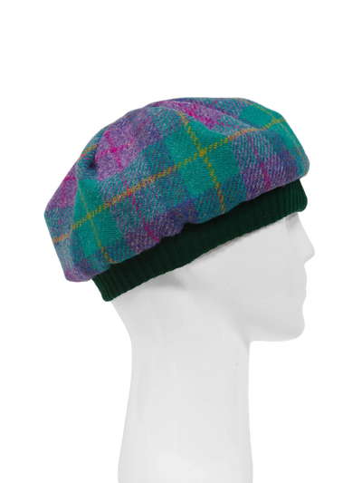 Harris Tweed Beret - A0222 (Green)