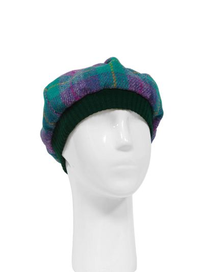 Harris Tweed Beret - A0222 (Green)