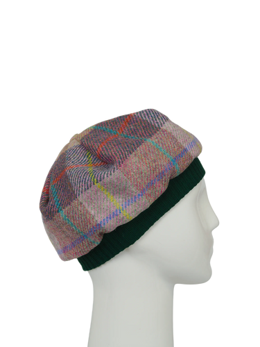 Harris Tweed Beret - A0224 (Green)