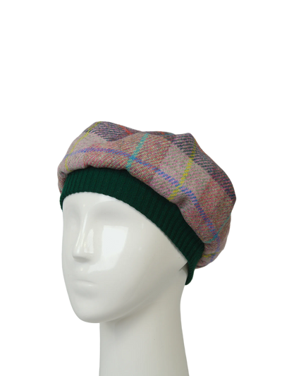 Harris Tweed Beret - A0224 (Green)