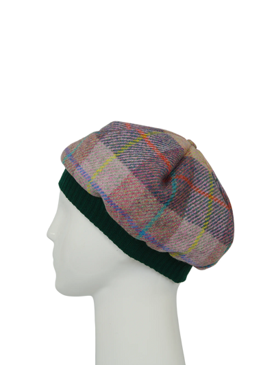 Harris Tweed Beret - A0224 (Green)