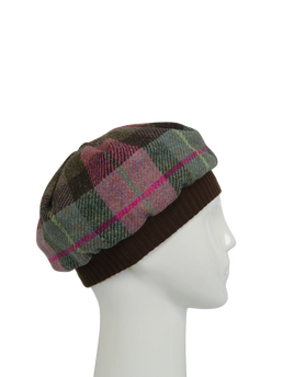Harris Tweed Beret - A0254 (Brown)