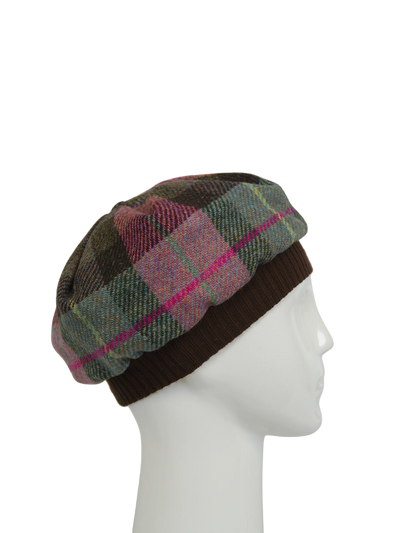 Harris Tweed Beret - A0254 (Brown)