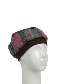 Harris Tweed Beret - A0254 (Brown)