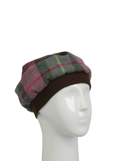 Harris Tweed Beret - A0254 (Brown)
