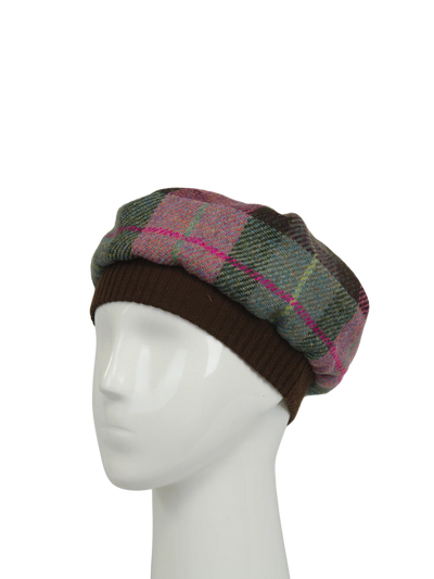 Harris Tweed Beret - A0254 (Brown)