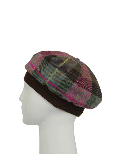 Harris Tweed Beret - A0254 (Brown)