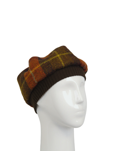 Harris Tweed Beret - A0258 (Brown)