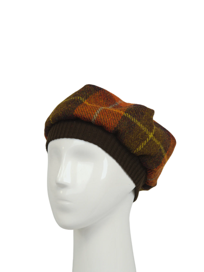 Harris Tweed Beret - A0258 (Brown)