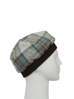 Harris Tweed Beret - A0259 (Brown)