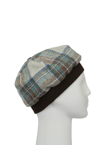 Harris Tweed Beret - A0259 (Brown)