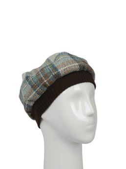 Harris Tweed Beret - A0259 (Brown)